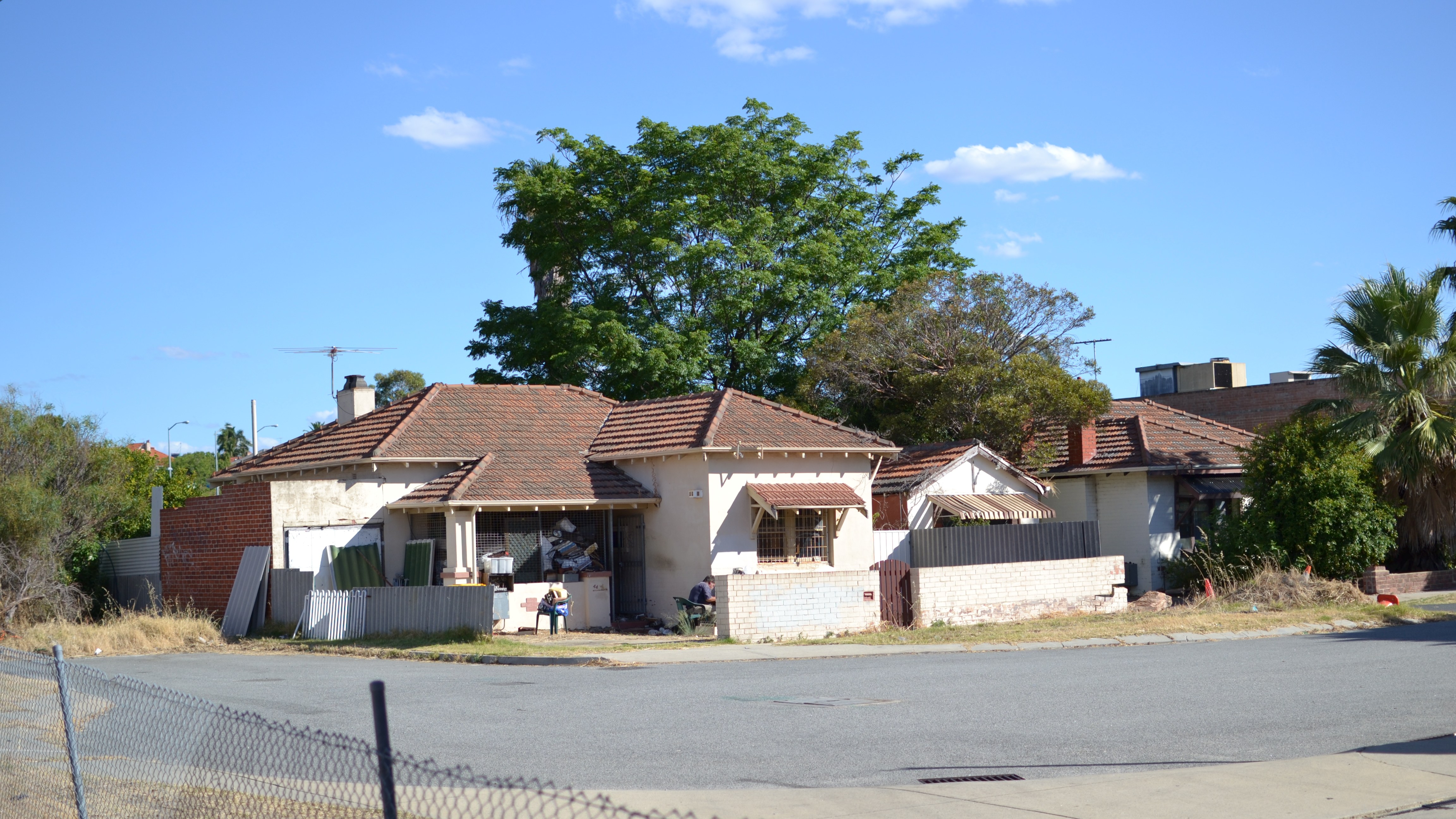 Older suburban house on a corner block