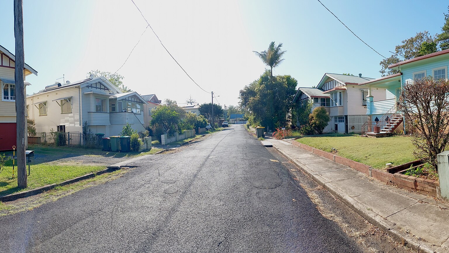 Suburban residential street in northern New South Wales