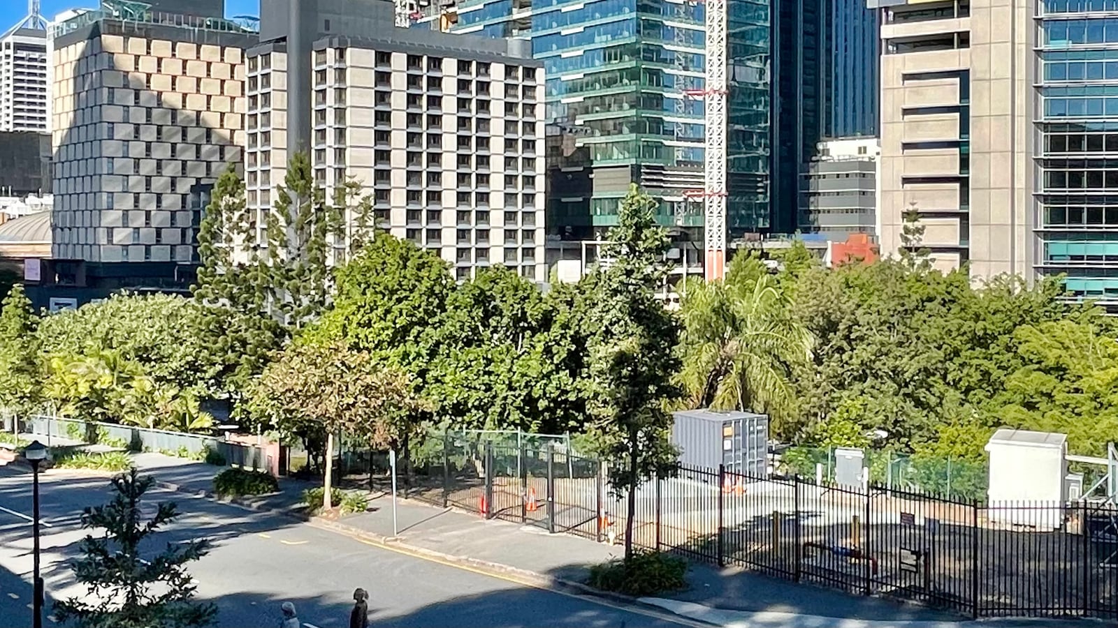 Major building construction in central Brisbane