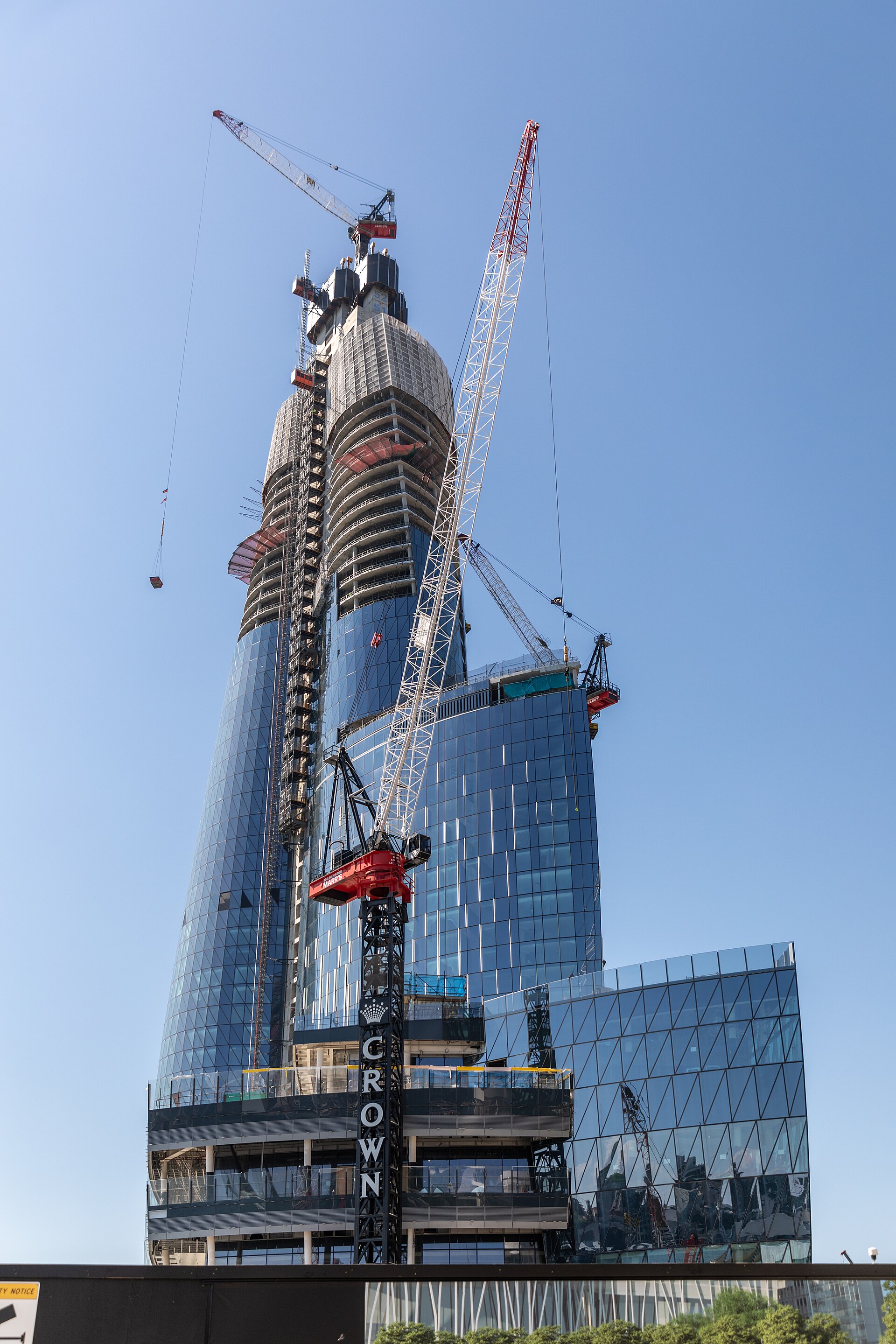 Barangaroo construction site in Sydney, showing active development work