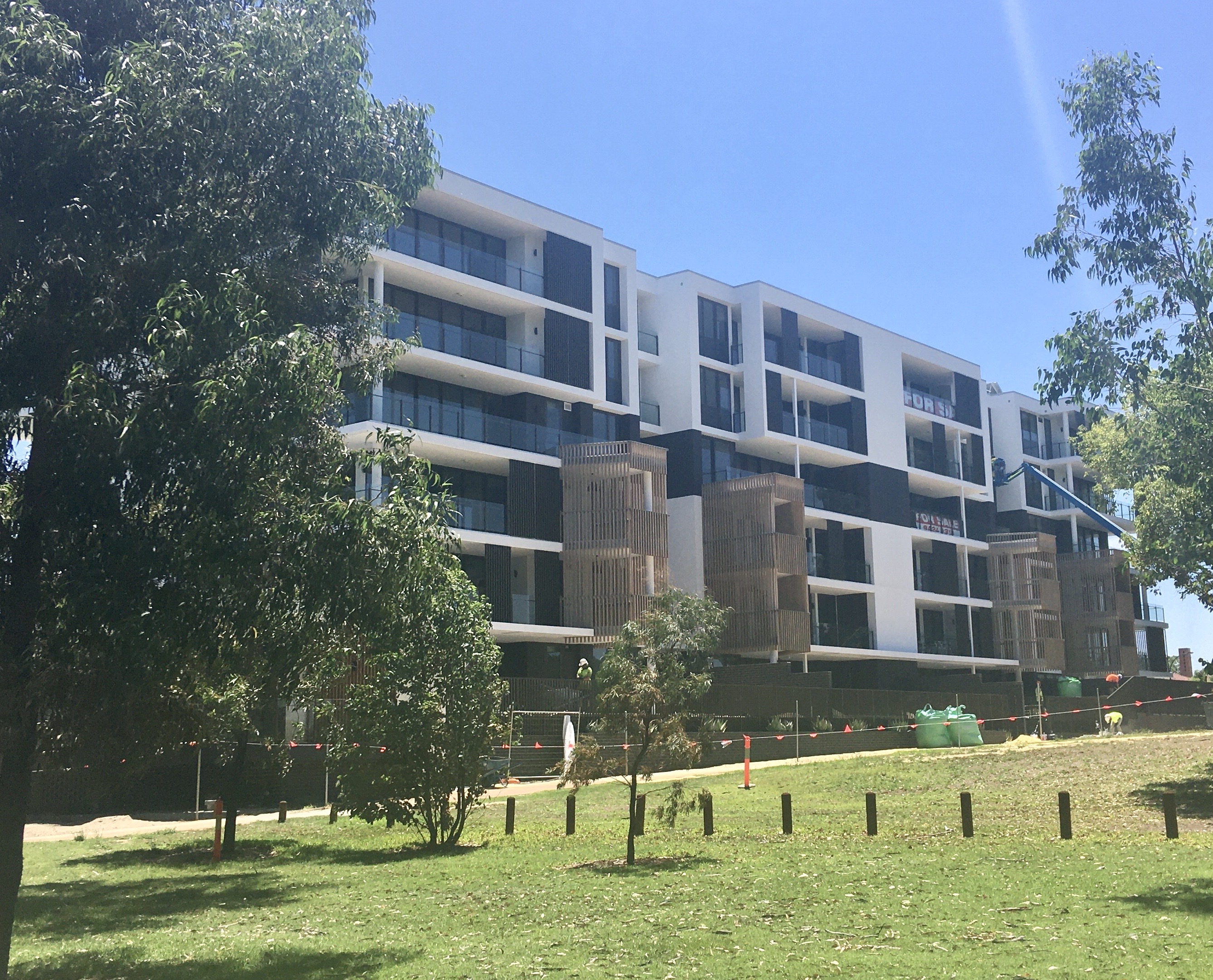 Residential building under construction in Jolimont, Western Australia